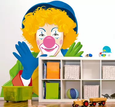 Wallstickers Cirkus klovne tegning - TenStickers