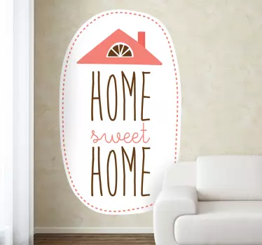 Wallstickers Home sweet home - TenStickers
