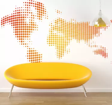 Wallstickers verden gylden - TenStickers