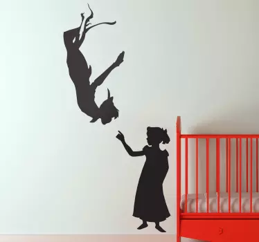 Wendy & peter pan vægklistermærke - TenStickers