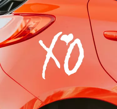 Xo brand logo sticker til bil - TenStickers