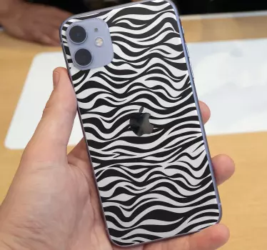 Zebra baggrund iphone mærkat - TenStickers