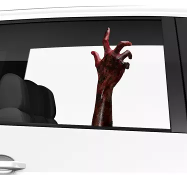 Zombie hånd bil vindue klistermærke - TenStickers