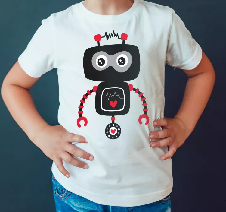 Baby robot t-shirt til børn - TenStickers