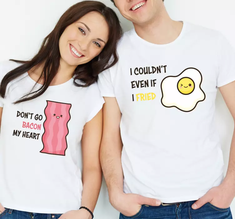 Bacon og stegepar t -shirts - TenStickers