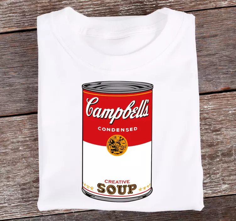 Campbell suppe brugerdefineret t-shirt - TenStickers