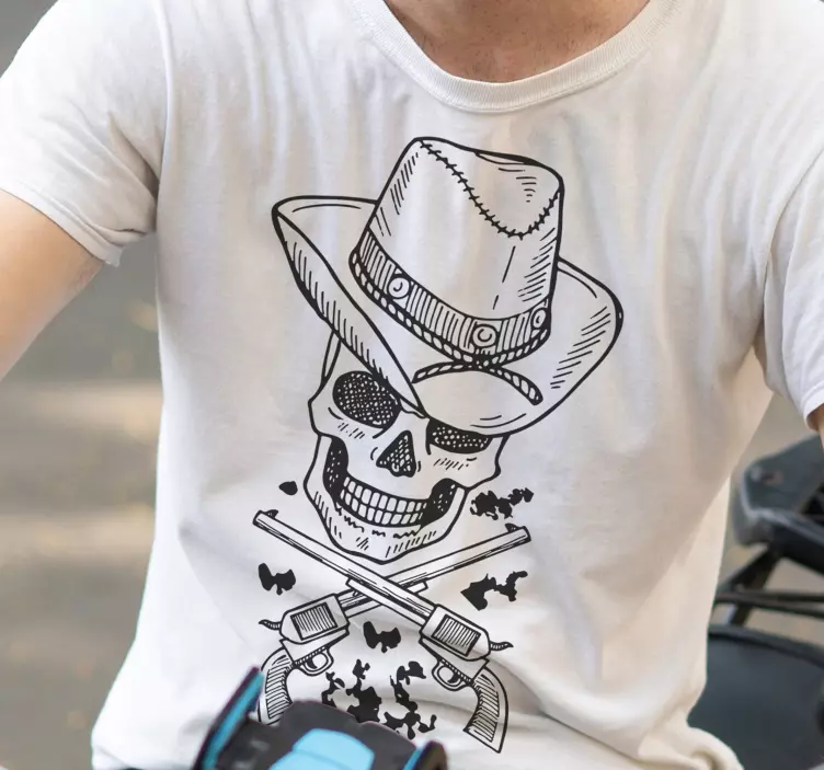 Cowboy kranium original t-shirt - TenStickers