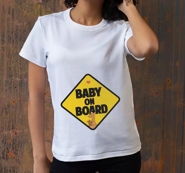 Design om bord baby t-shirt - TenStickers