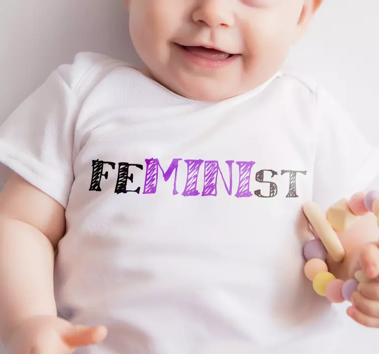 Feministiske t-shirts til babyer og børn - TenStickers