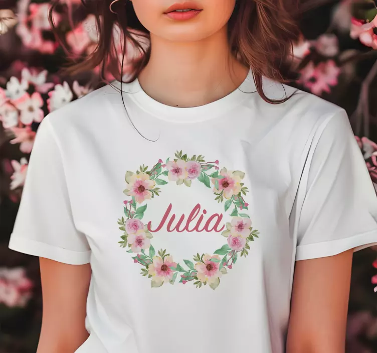 Forårsblomster personlig t shirt - TenStickers