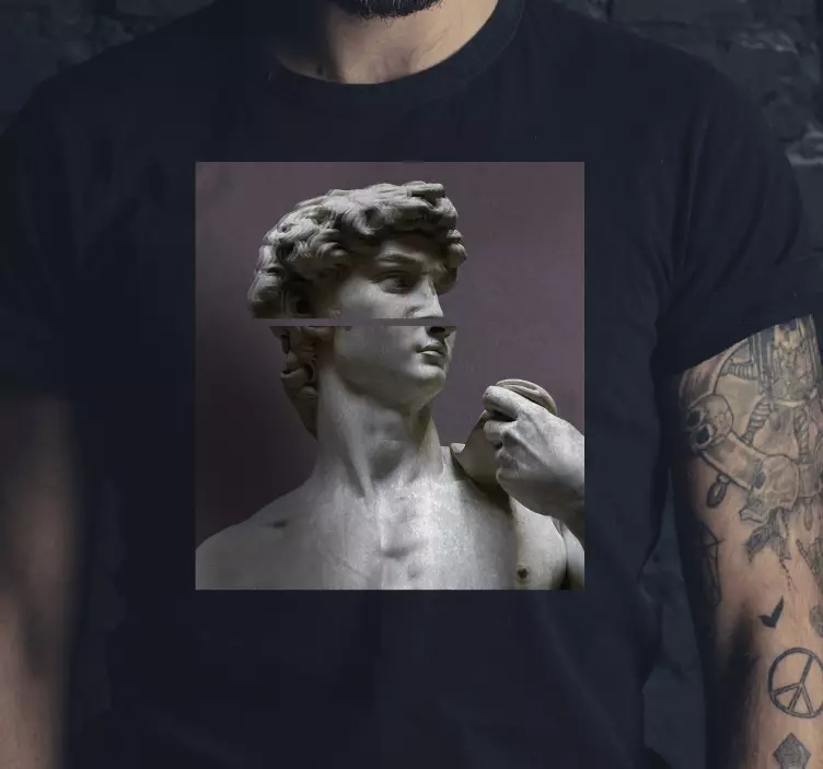 Italiensk kunst mesterværk tilpasset t-shirt - TenStickers