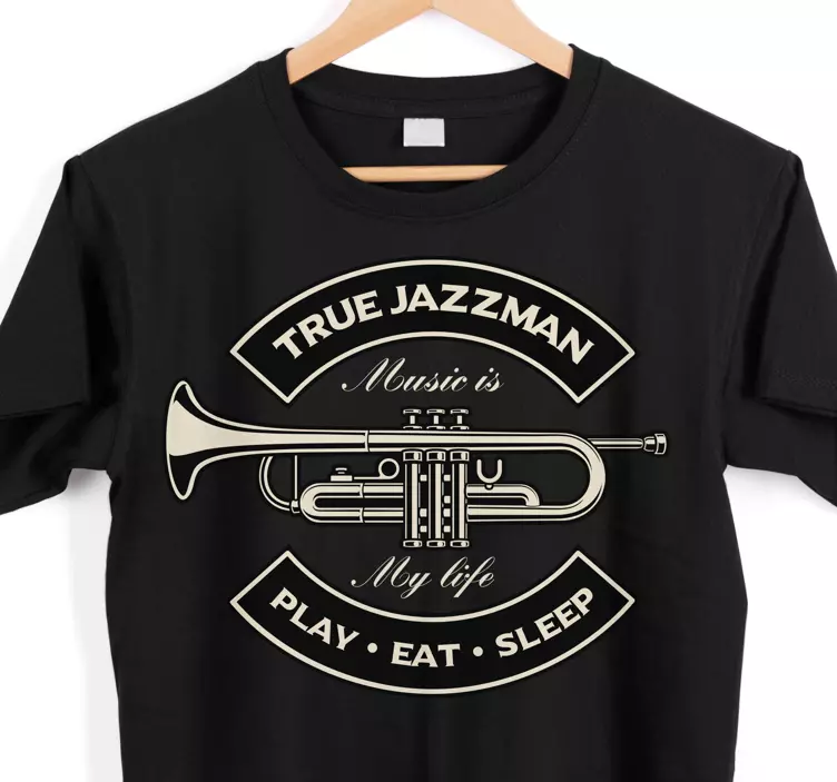 Jazzmands musikliv original t-shirt - TenStickers