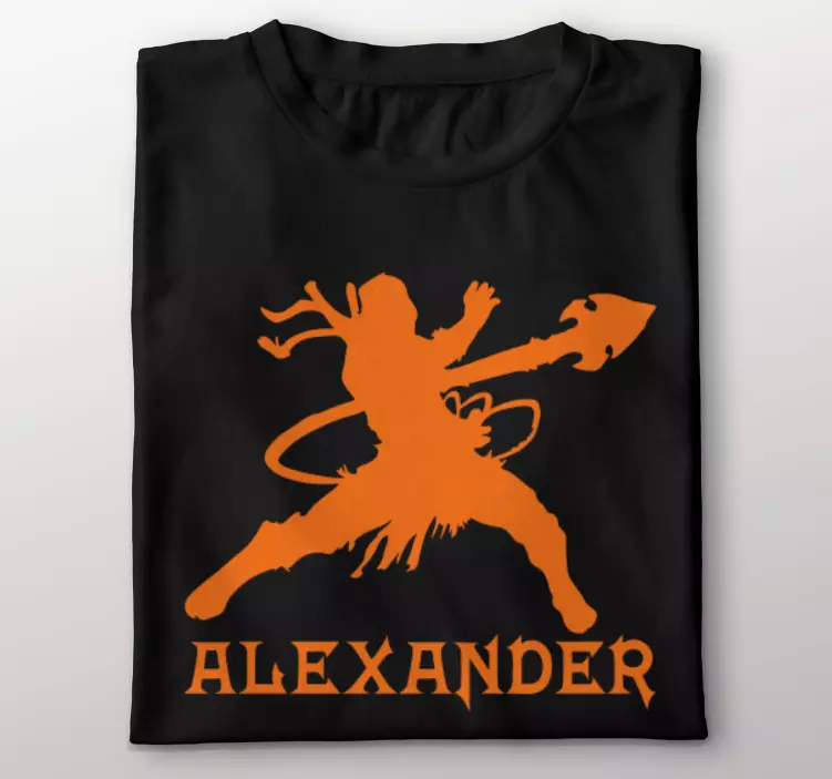 Kriger med navn original t-shirt - TenStickers