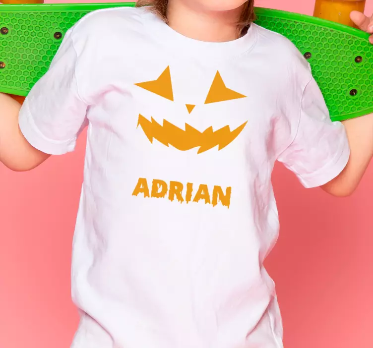 Brugerdefineret græskar design halloween t shirt - TenStickers