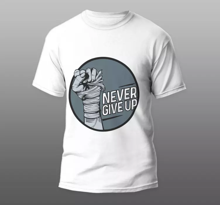 Opgiv aldrig motivationen original t-shirt - TenStickers