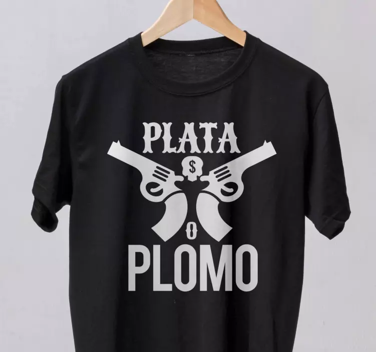 Plata o plomo escobar custom t-shirt - TenStickers