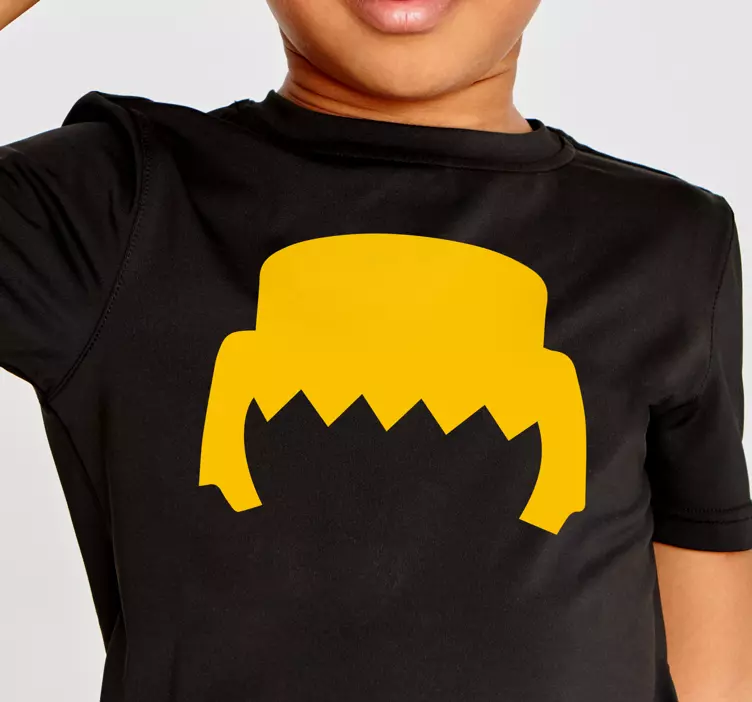 Playmobil hår tilpasset t-shirt - TenStickers