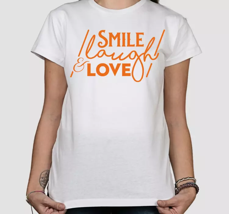 Smil grin kærlighed original t-shirt - TenStickers