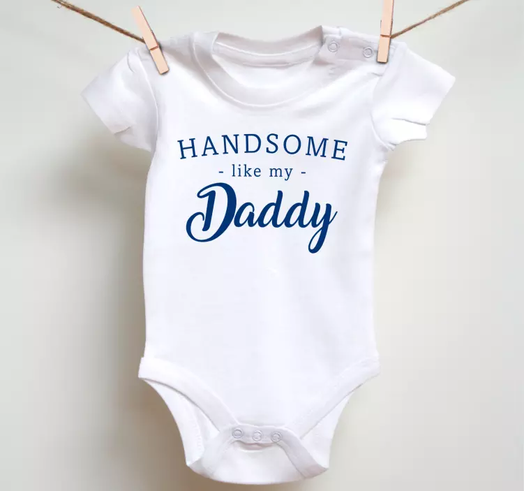 Stolt forælder tekst babyskjorte - TenStickers