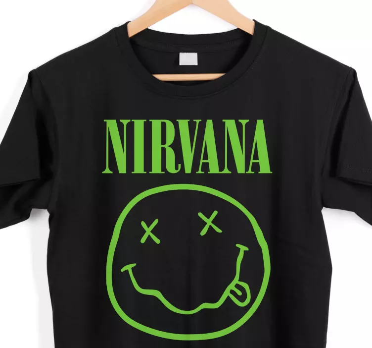 Nirvana logo tilpasset t-shirt - TenStickers