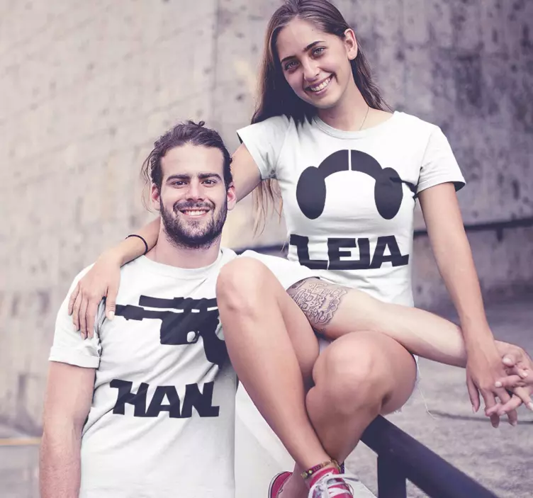 T-shirts til han og leia par t-shirt - TenStickers