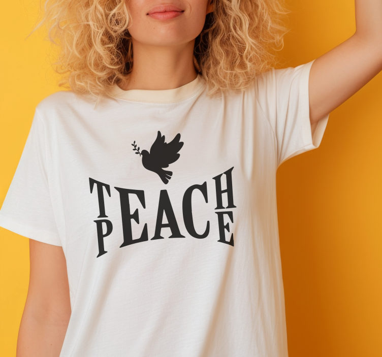 teach peace t shirt original - TenStickers