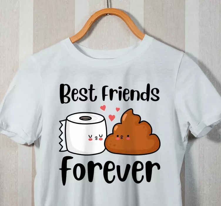 Toilet sjovt citat design tilpasset t-shirt - TenStickers