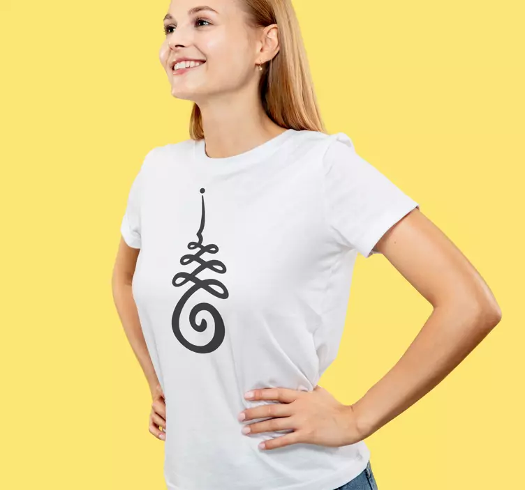 Unalome symbol t shirt original - TenStickers