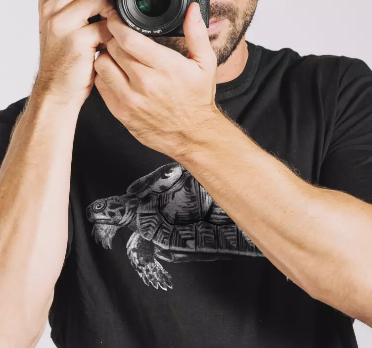 Vintage skildpadde illustration t-shirt - TenStickers