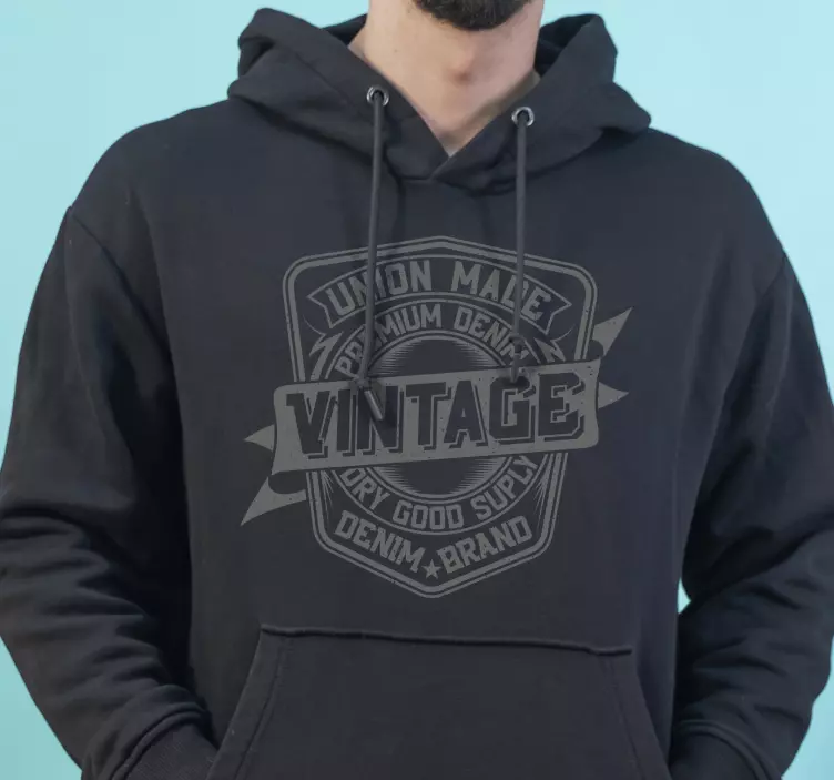 Vintage union mand hoodie - TenStickers