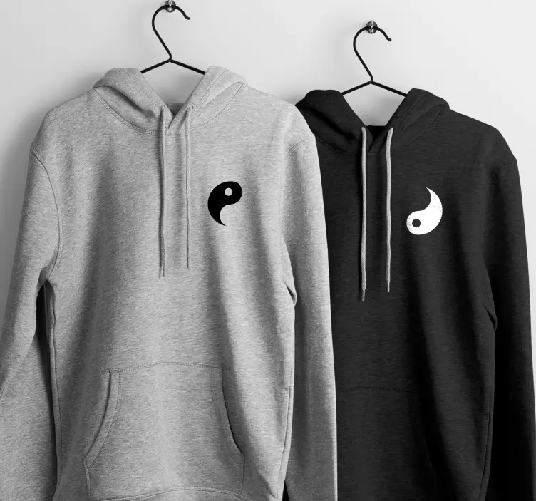 Yin Yang par t shirt - TenStickers