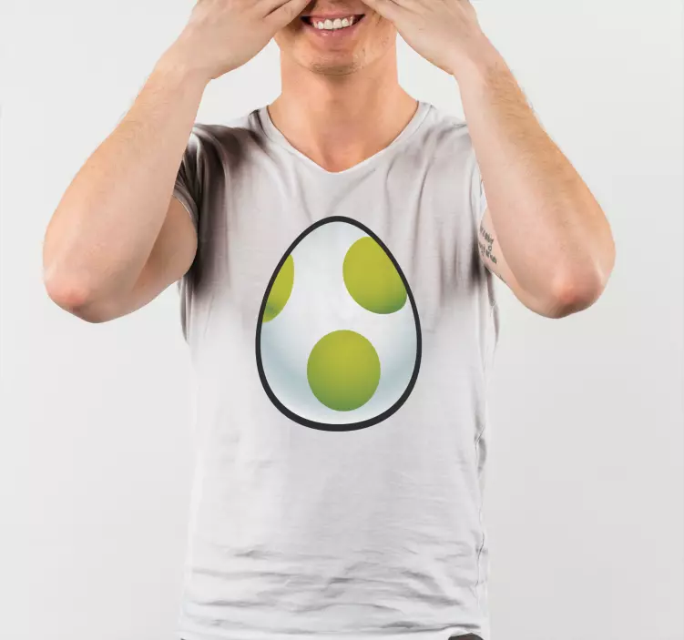 T-shirt til børn fra yoshi egg mario - TenStickers