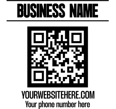 Virksomhedsnavn og qr-kode t shirt original - TenStickers