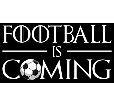 Fodbold kommer t shirt original - TenStickers