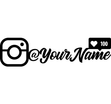 Instagram synes godt om personlig t shirt - TenStickers