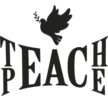 teach peace t shirt original - TenStickers