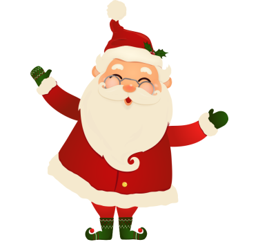 Mr. Og mrs. Claus par t-shirt - TenStickers