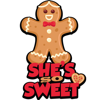 Sød og knækker mig par t-shirt - TenStickers