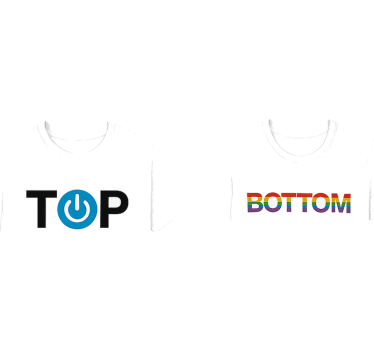 Par t-shirt lgbt top bund - TenStickers