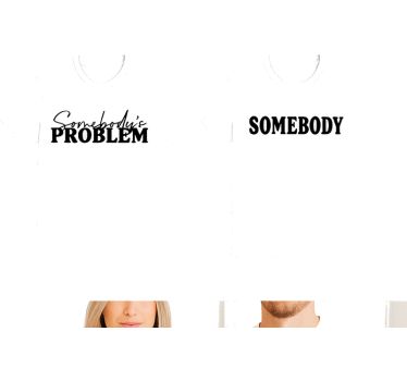 Par t-shirt nogens problembarn - TenStickers