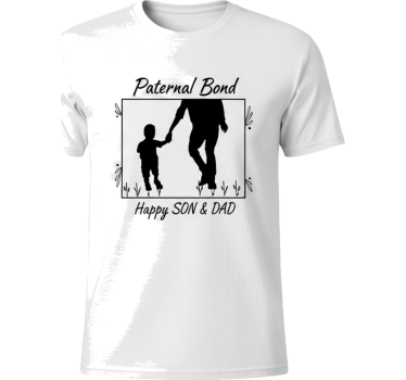 Far og søn tøj paternal bond t-shirt - TenStickers