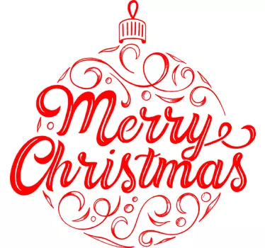 Glædelig jul dekorativ t-shirt - TenStickers