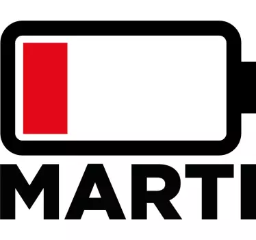 Forælder uden batterier far søn skjorte - TenStickers