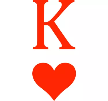 Dronning og konge poker version par t-shirt - TenStickers
