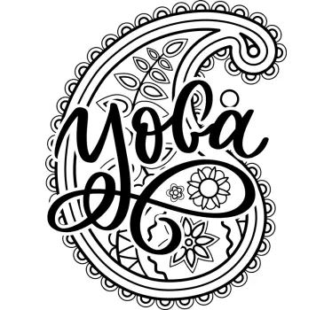 Arabisk paisley design t-shirt - TenStickers