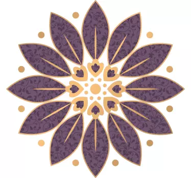 Original t-shirt med elegant blomstermønster - TenStickers