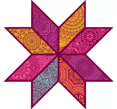 Paisley mosaik t-shirt - TenStickers