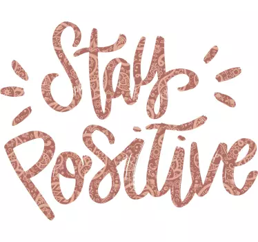 Positiv tekst t-shirt - TenStickers