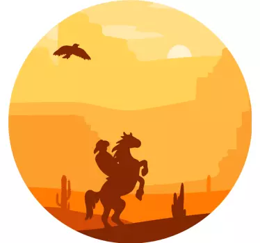 Cowboy solnedgangseventyr original t-shirt - TenStickers