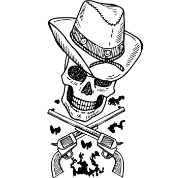 Cowboy kranium original t-shirt - TenStickers